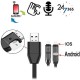 McSpy GSM-Abhörgerät in Handyladekabel für IOS & Android Handys