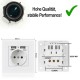 IP-HD-Spycam in Wandsteckdose, 2x USB. Hohe Qualität, stabile Performance.